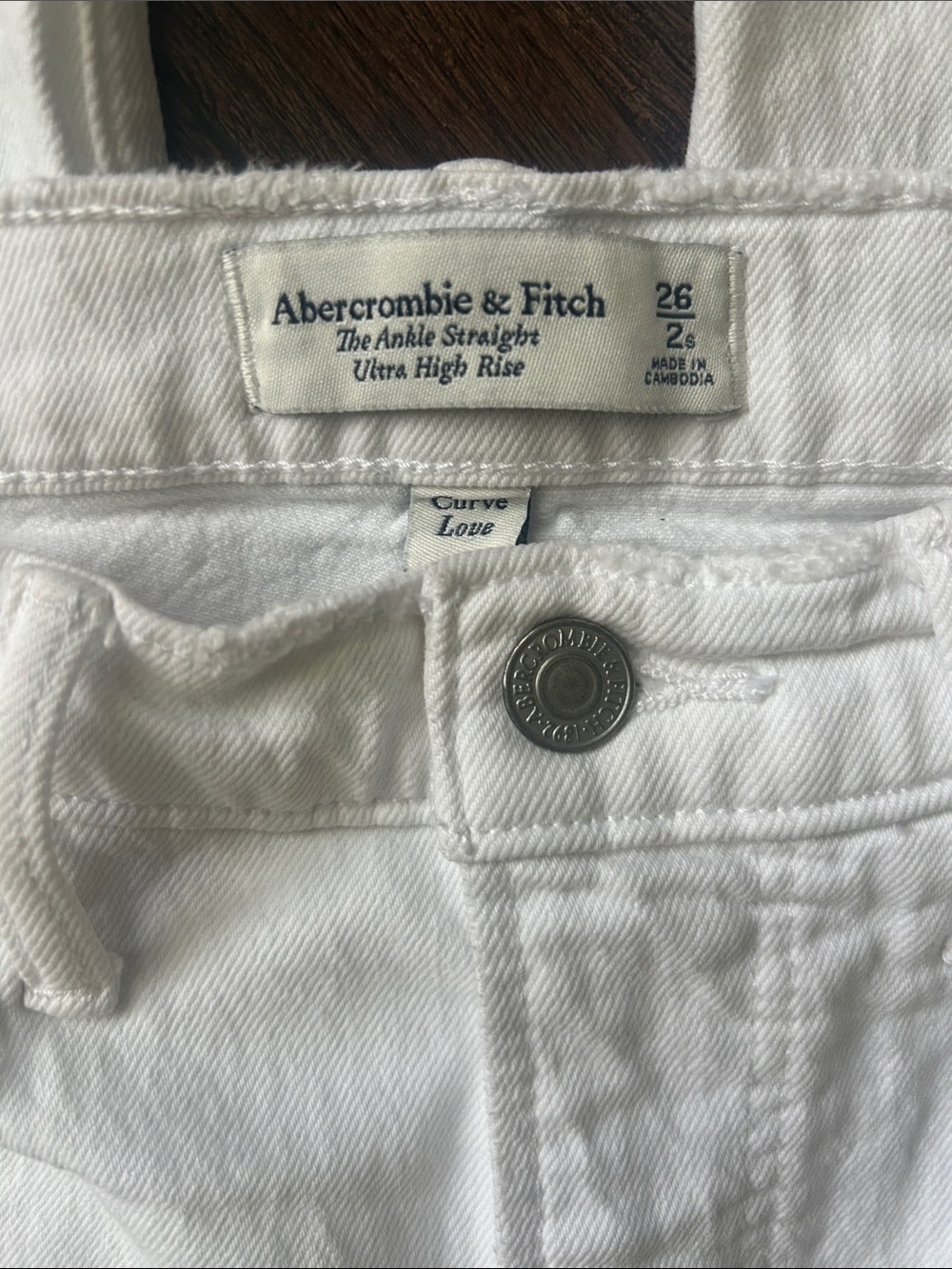 Abercrombie & Fitch the ankle straight ultra high rise curve love size 26/2 jean - Picture 5 of 5